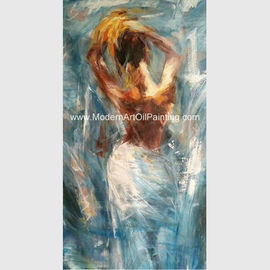 Peintures humaines nues faites main de chiffre de Madame Oil Painting Abstract pour le salon