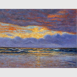 Peintures à l'huile de paysage marin de Claude Monet Oil Paintings Reproduction Sunrise d'impressionisme