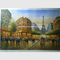100% paysages faits main de Paris de Tour Eiffel de couteau de palette de peinture à l'huile de Paris sur la toile