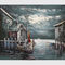 Mur Art Paintings For Living Room de toile de dock de bateau de Chambres de résumé