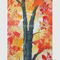 Paysage fait main abstrait Autumn Forest For Star Hotels de peinture à l'huile de couteau de palette