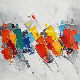 Huile abstraite colorée sur des peintures Art Acrylic Paintings moderne de toile