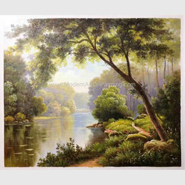 Peintures de la peinture à l'huile fraîche de Forest Modern Abstract Wall Art de paysage de paysages