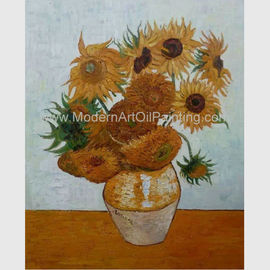 Campagne Vincent Van Gogh Oil Paintings Sunflowers avec la feuille d'or de Vienne 20 x 24 pouces