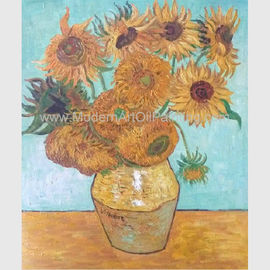 Van Gogh Oil Reproduction peint à la main, peintures de Vincent Sunflowers Still Life Oil