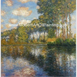 Franmed Claude Monet River Paintings, toile de peinture de paysage de nature