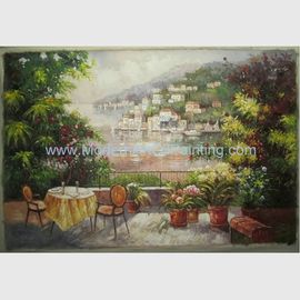 Décoration fait main Méditerranée Peinture à l'huile sur toile 60×90