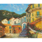 Peinture à l'huile de jardin de la mer Méditerranée sur la toile pour l'art à la maison de mur de paysage d'Europeanism de décor pour la décoration de salle à manger