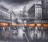 Peintures de paysage urbain de Paris de toile, abrégé sur moderne Art Bars peinture à l'huile