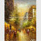 Couteau de palette fait main de rue de Paris de peinture à l'huile de Paris d'impressionisme sur la toile