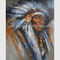 Les Chefs tribals de peinture humaine de portrait d'impression faits main sur la toile