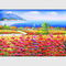 Peintures à l'huile rouges de mer de Poppy Floral Oil Painting Mediterranean par le couteau