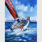 Peintures de bateau de couteau de palette sur les bateaux abstraits de toile pour des clubs de sociétés