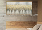 Mur peint à la main Art For Interior Decoration de toile d'abrégé sur peinture de feuille d'or